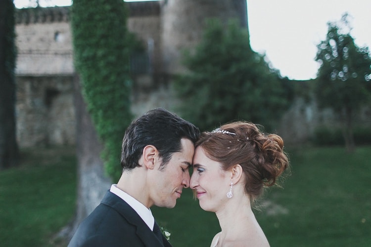 romantic photos castle wedding parador Spain