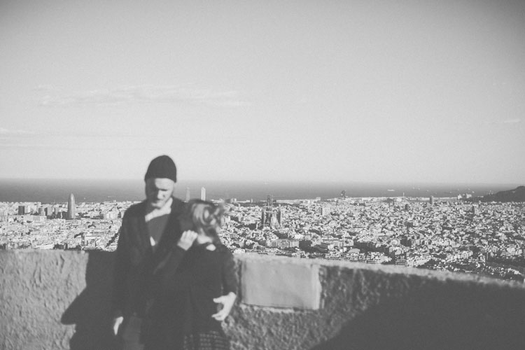 hipster couple in Barcelona