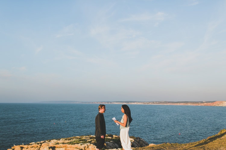 cliffs for destination elopement and small weddings in Portugal by jesuscaballero.com