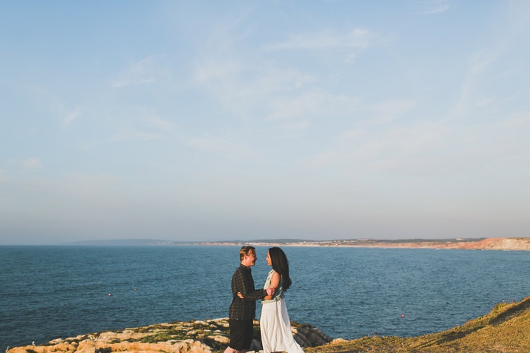 cliffs for destination elopement and small weddings in Portugal by jesuscaballero.com