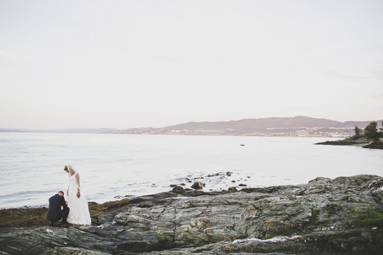 outdoor fjord wedding trondheim