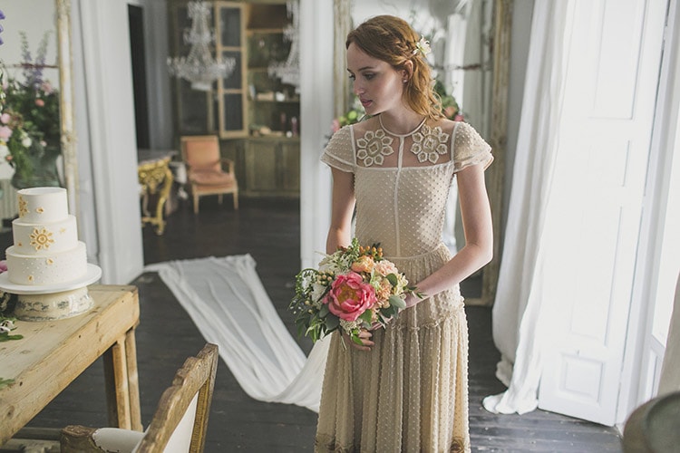 boho chic dress for small wedding in spain