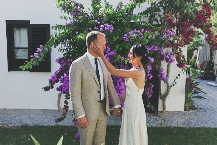 first look before ceremony destination wedding portugal