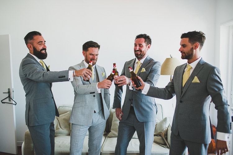 groom ready with bestman and groomsmen