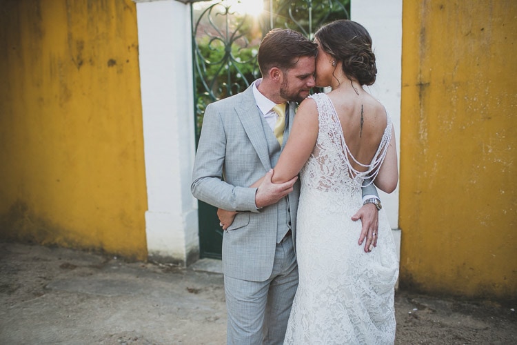 Sintra Quinta Santa Ana wedding photographer bride dress Kenneth Winston