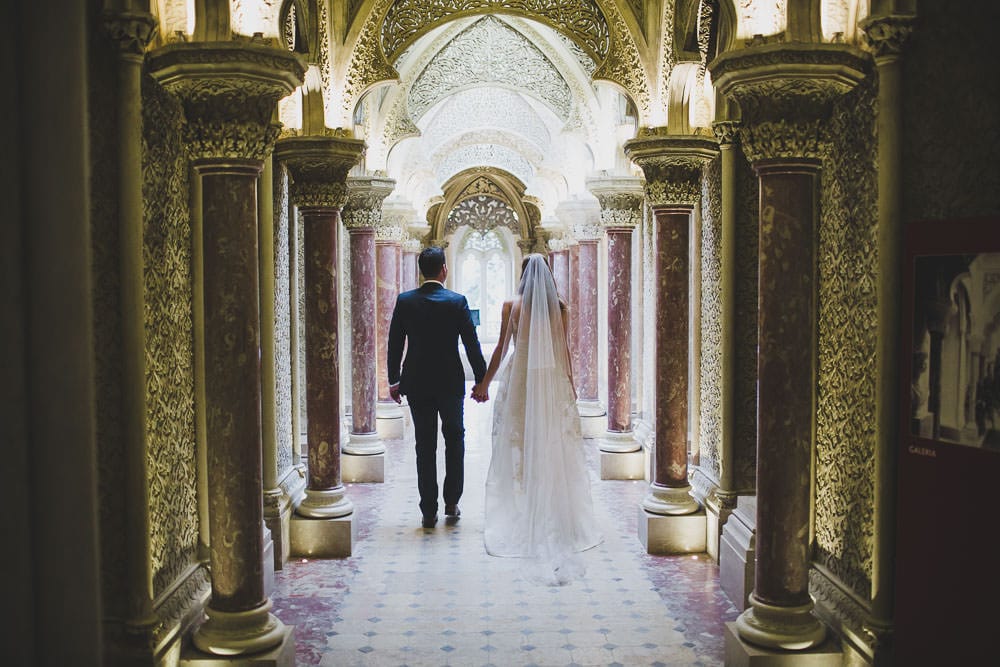 columns music room monserrate palace sintra wedding photographer sintra elopement