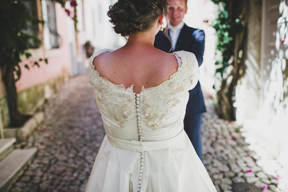 vintage dress bride wedding cascais