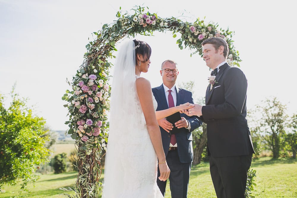 rings exchange vows tuscany wedding