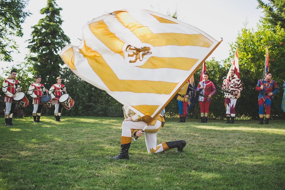 Asciano Flag wavers from Saracen Joust 