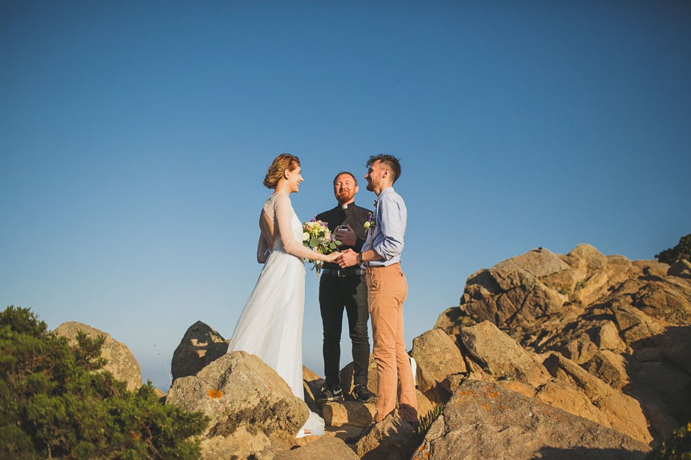 blessing real pastor elopement in cliffs cabo da roca