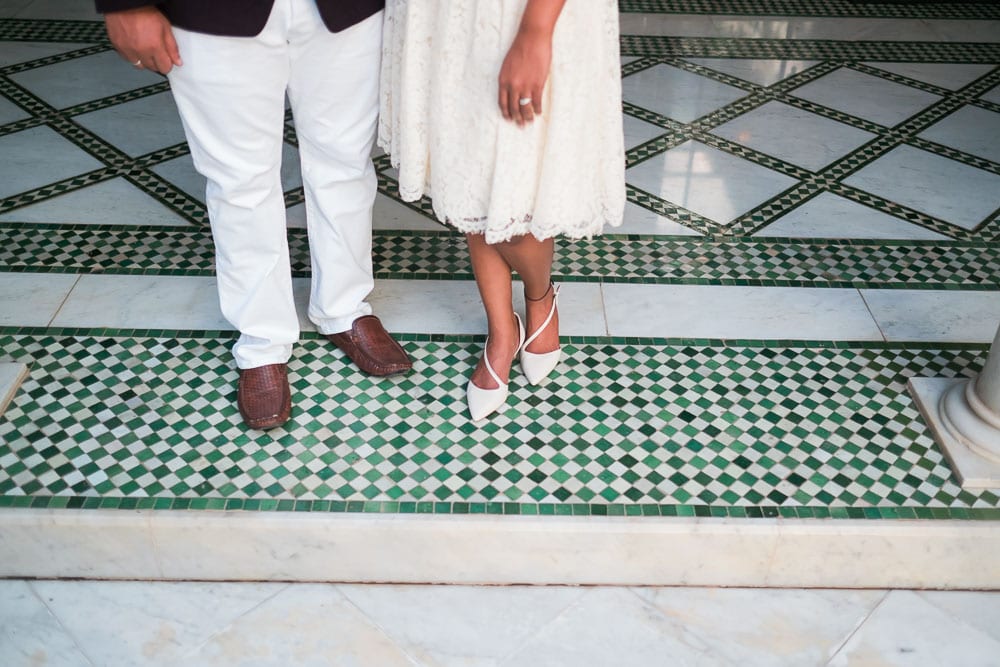 beautiful paved pavilion tile work on patio marrakech la mamounia hotel