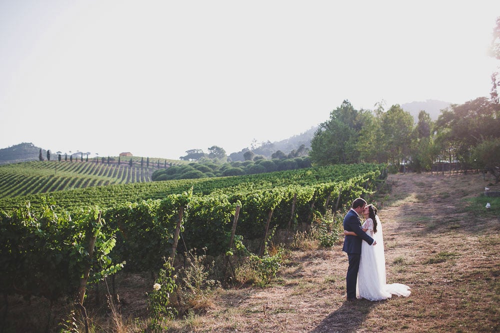 vineyard wedding in gradil
