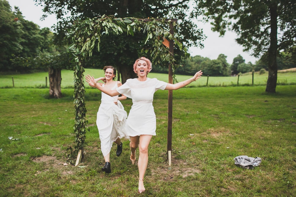 best woman and bride East Sussex Rainy Festival Wedding photographer 