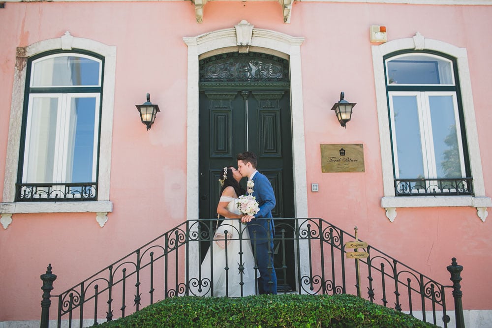 american couple elopement torel palace boutique hotel lisbon wedding