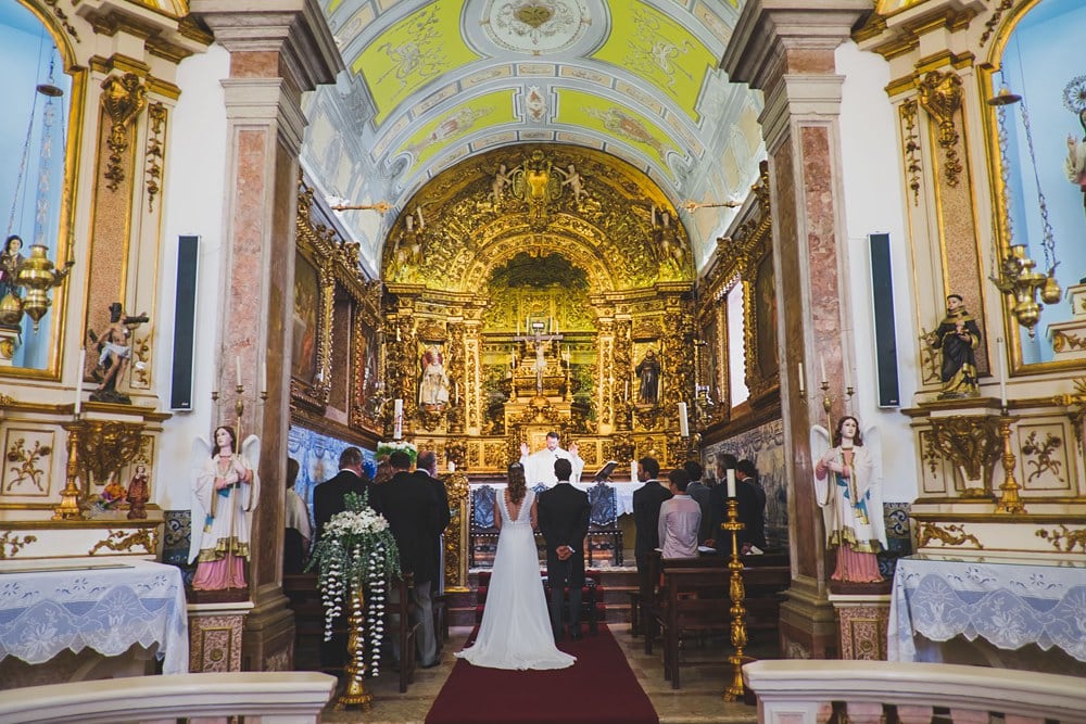 tiled church wedding portugal