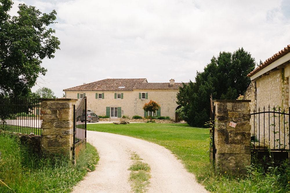 Chateau Puissentut close Toulouse at French countryside