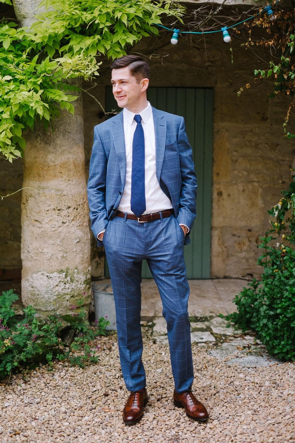 groom suit hugo boss instagram details Chateau Puissentut www.jesuscaballero.com #rusticwedding #minimalist #pronovias #weddingdress #gown #countryside #frenchwedding #ChateauPuissentut www.jesuscaballero.com