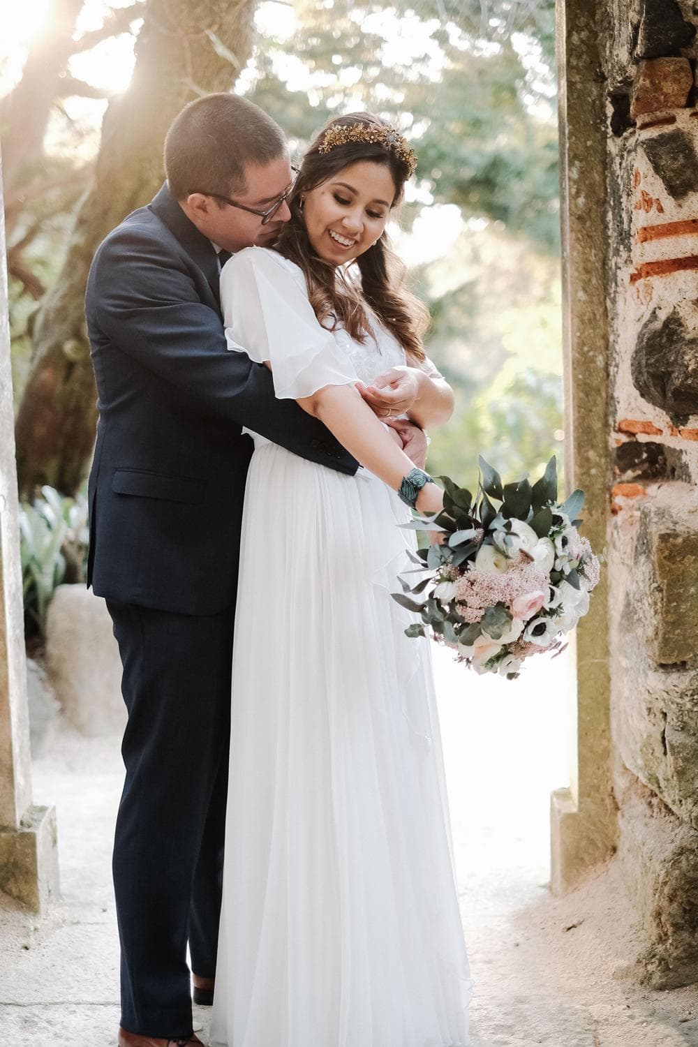 Sintra elopement at Monserrate Palace #sintrawedding #outdoorwedding #sintraelopement #portugalphotographer jesuscaballero.com