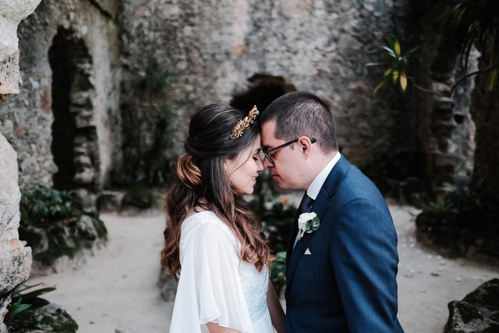 Sintra elopement at Monserrate Palace #sintrawedding #outdoorwedding #sintraelopement #portugalphotographer jesuscaballero.com