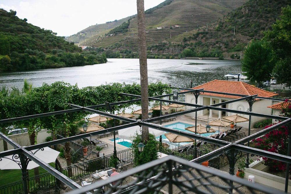 douro river views with vineyards and swimming pool