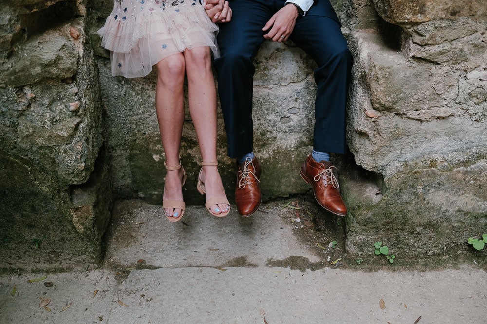 blue nails feets bride for bohemian elopement