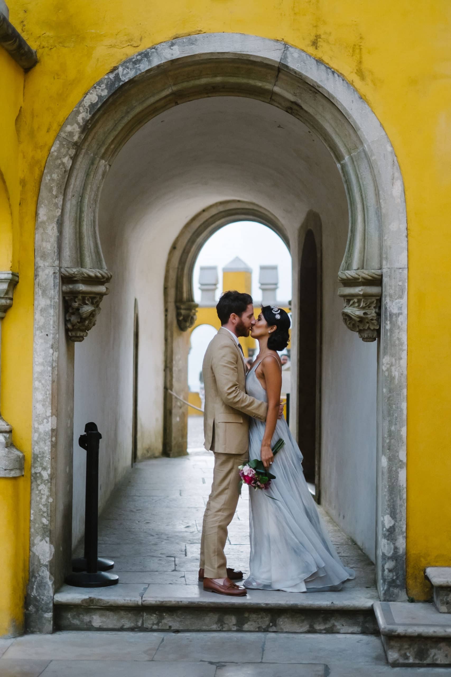 different wedding dress and bohemian style #bohemian #portugalelopement #LeanneMarshall #sintra #sintrawedding