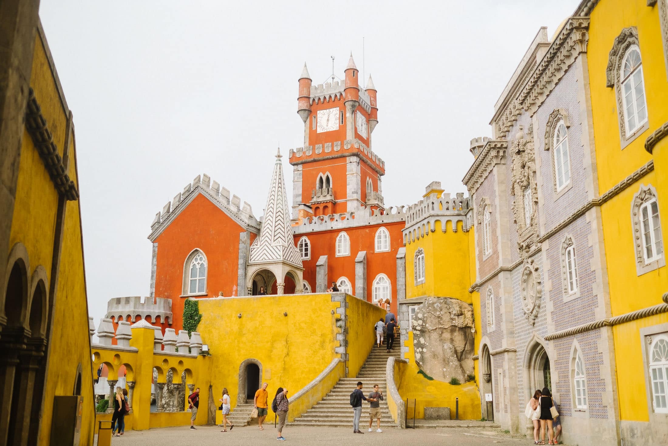 colorful fairytale Pena Palace in SIntra