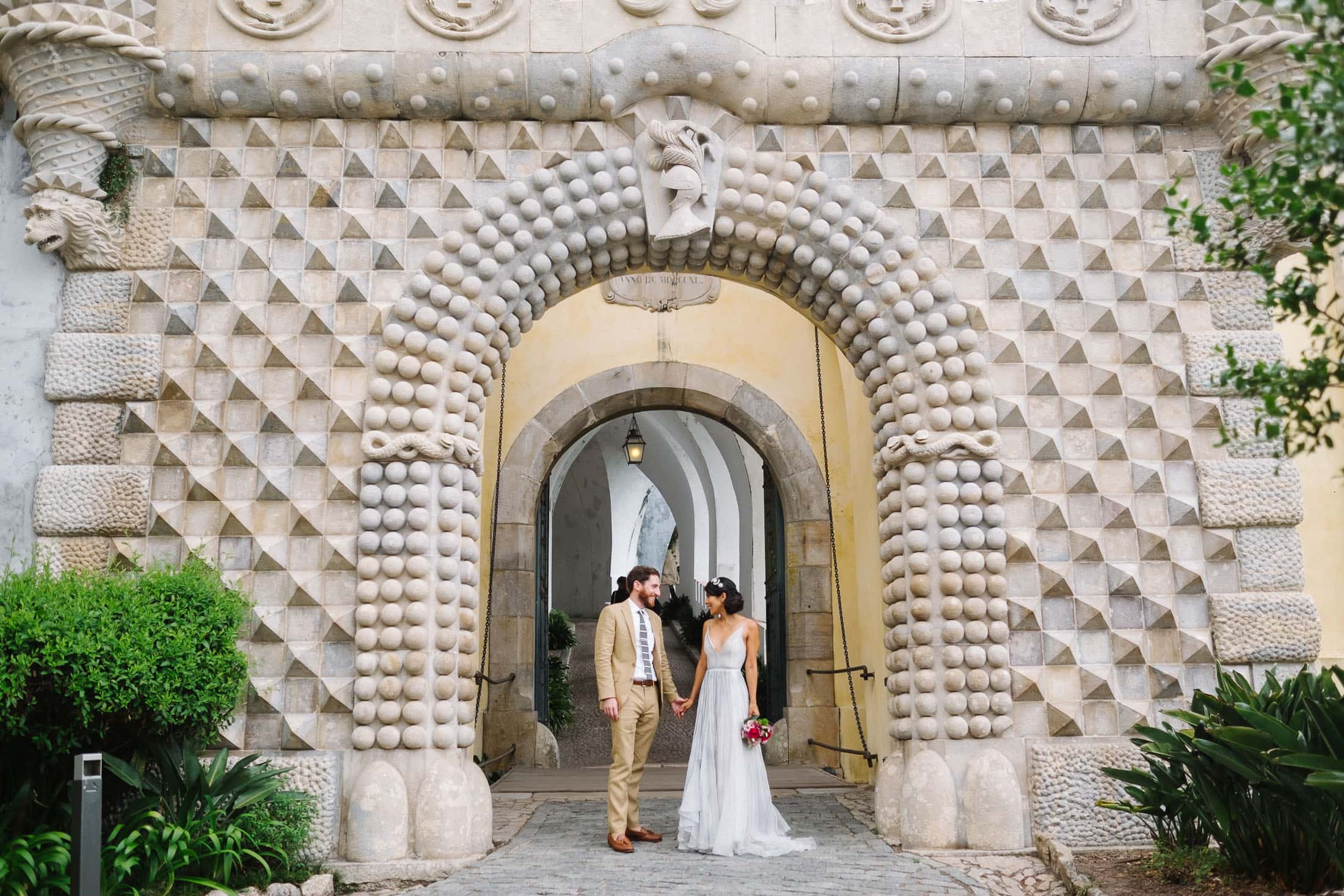 palace wedding at the forest pena palace sintra