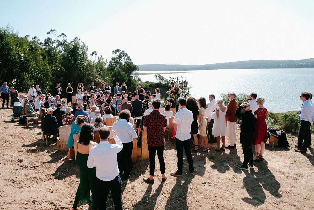 lake wedding in Portugal