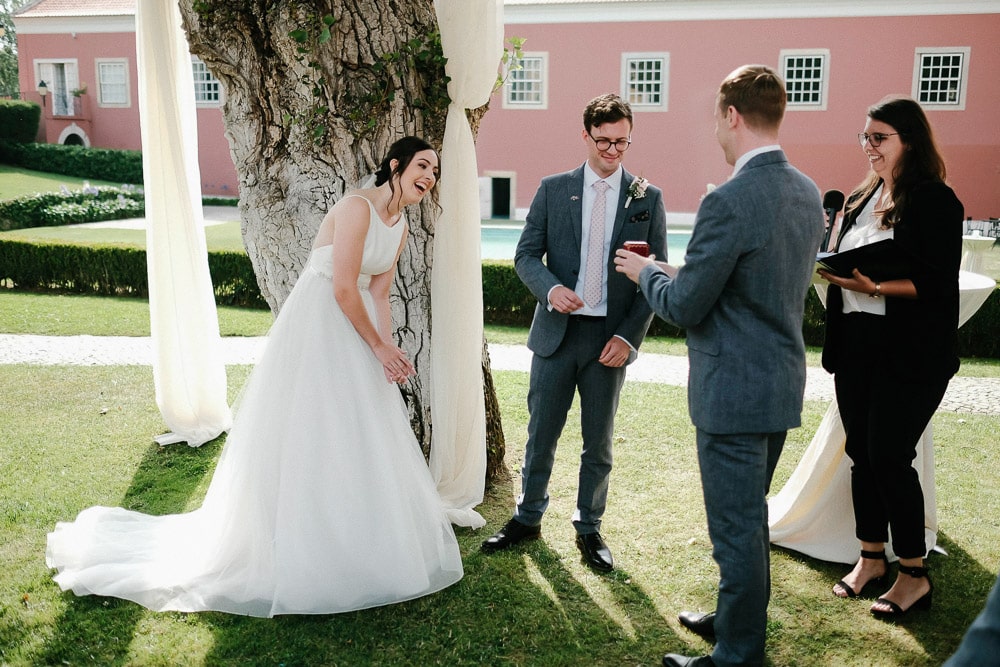 fun rings exchange in a wedding in SIntra