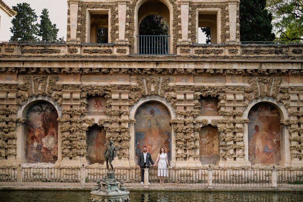 seville elopement photographer alcazar palace