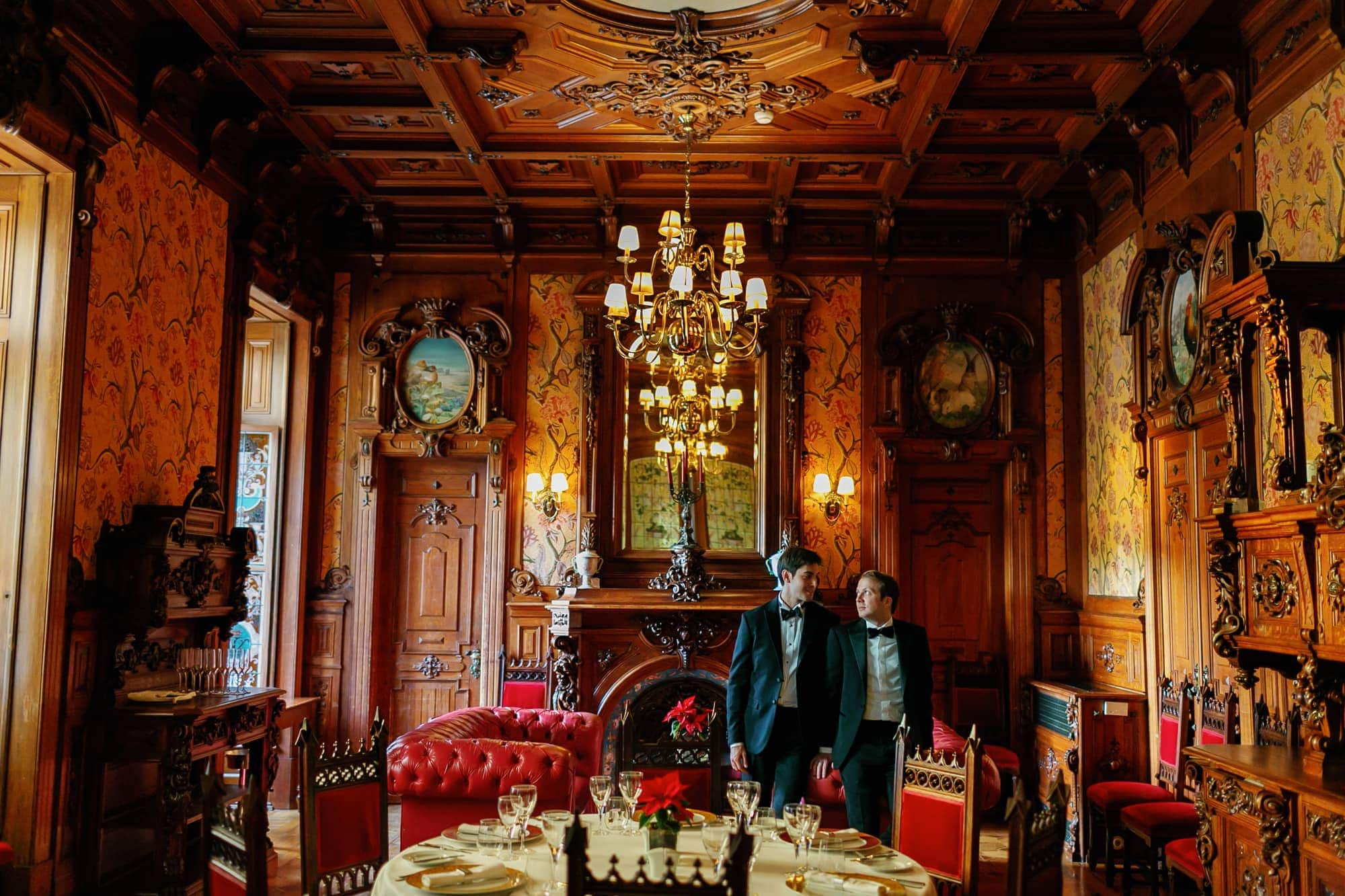 renaissance room in Pestana palace wes anderson film lisbon